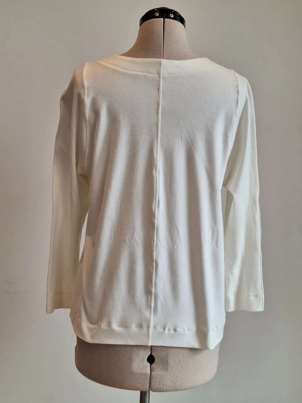Polera blanca de algodón MAU