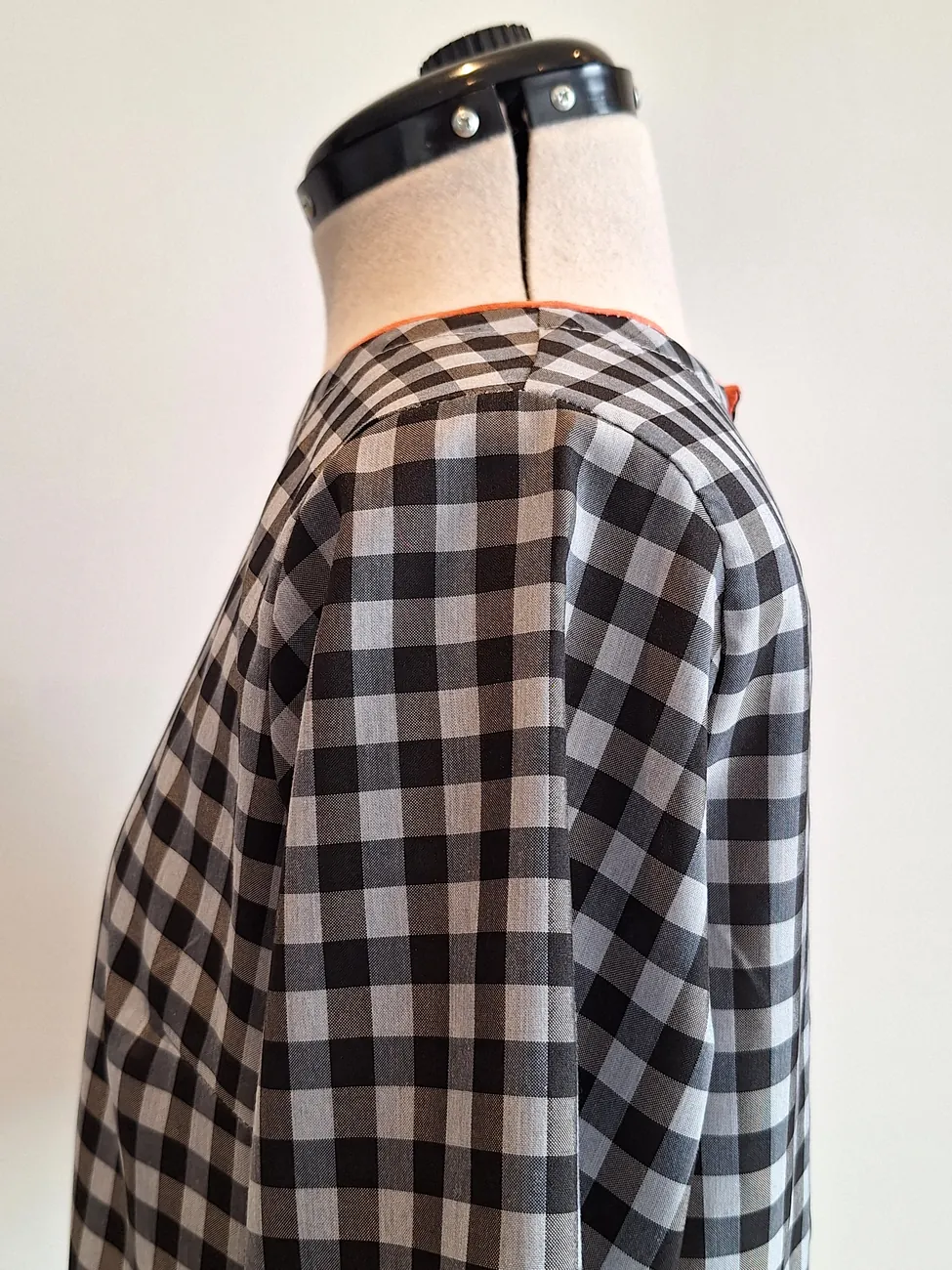 Vestido a cuadros blanco y negro MAU